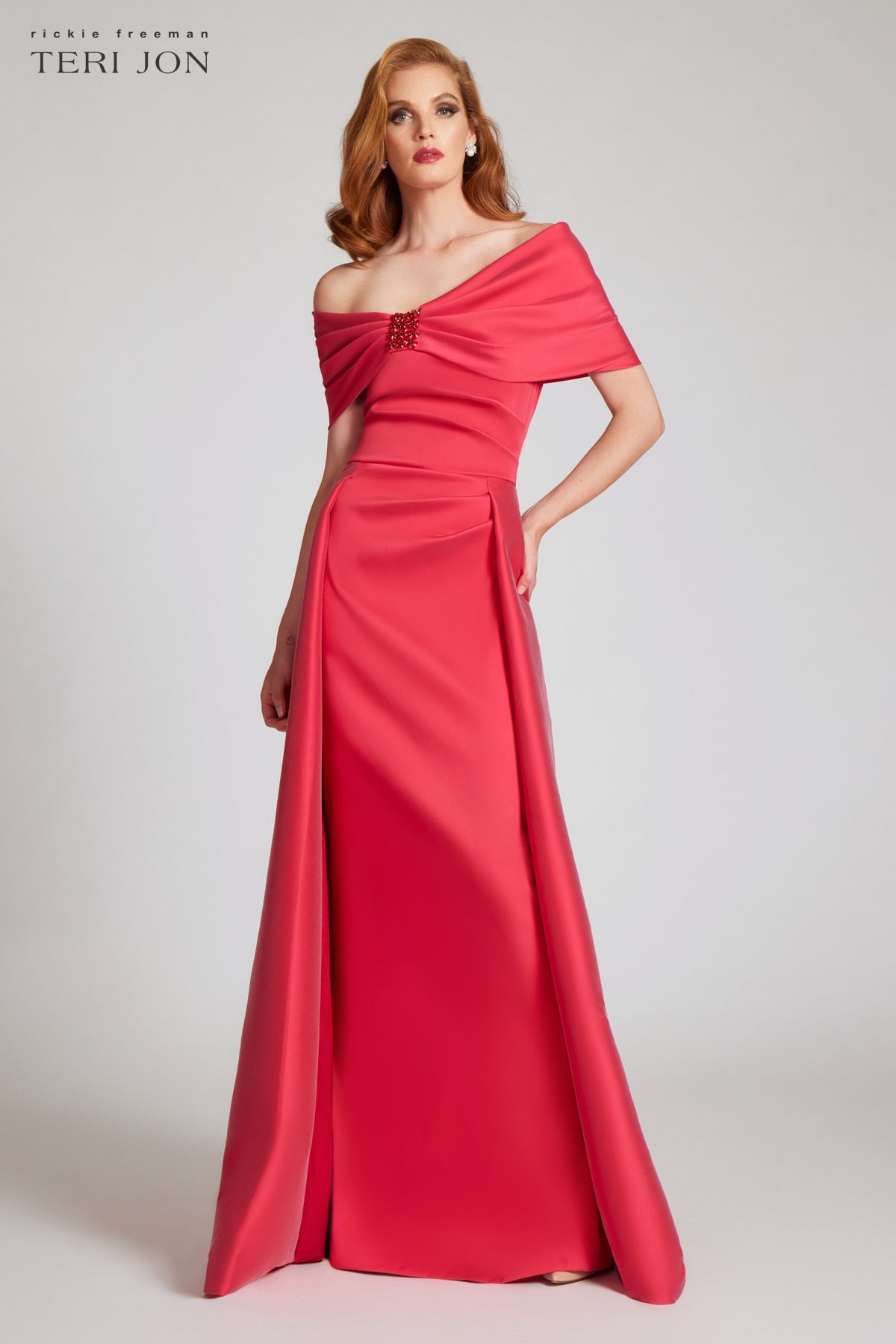 Cocktail Strapless Draped Bow Gown Terani 2111P4018 – Sparkly Gowns